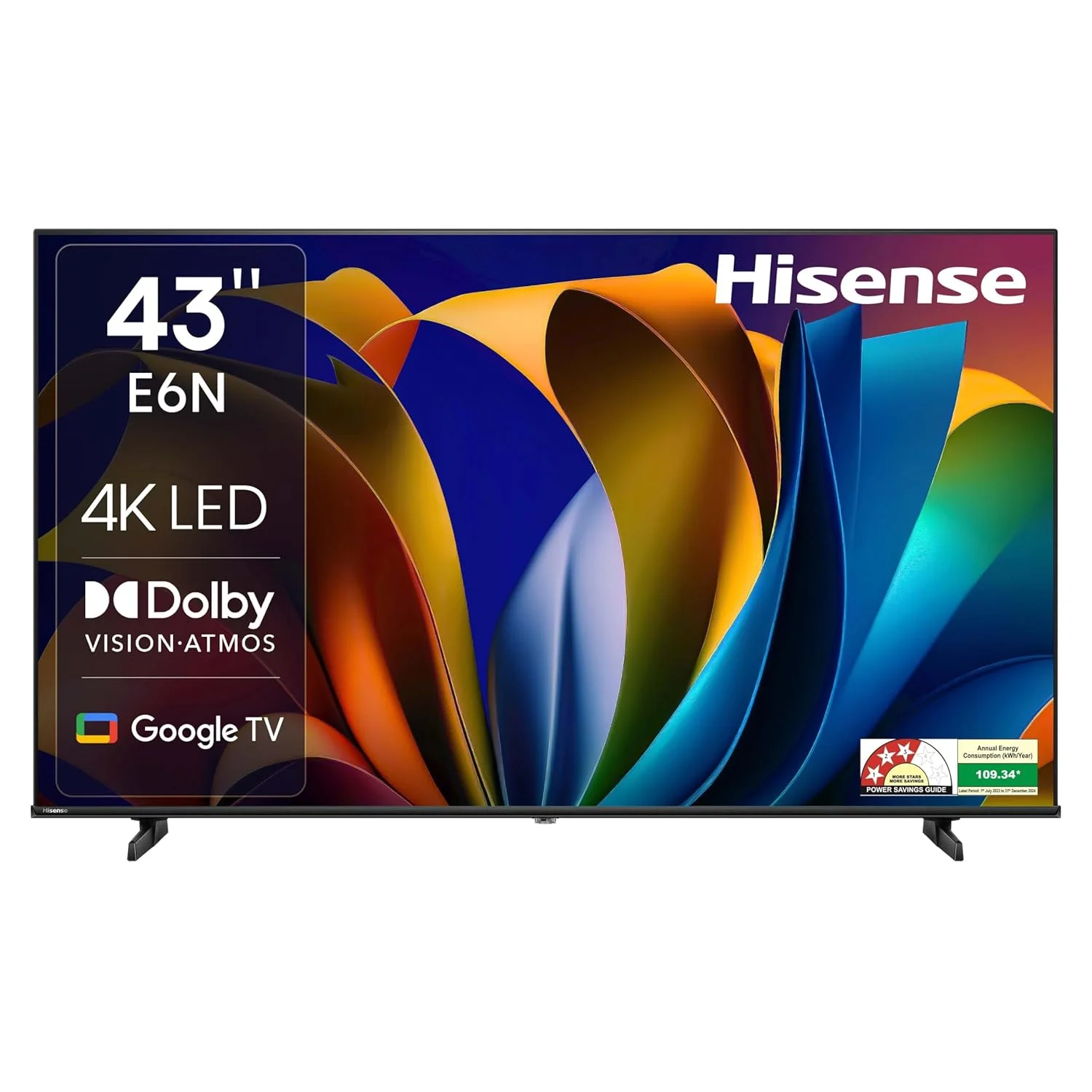 Hisense 43E6N 43" 4K Ultra HD Smart LED Google TV